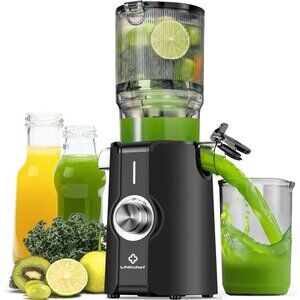 LINKChef Cold Press Juicer Machines for Vegetables and Fruits, 4.35" Wide Chute